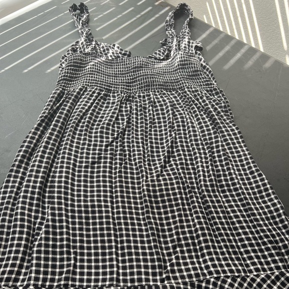 AE Ruffle Plaid Print Ruffle Mini Dress - Picture 9 of 10